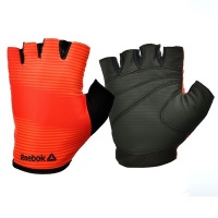 Тренировочные перчатки Reebok (без пальцев) красные размер S RAGB-11234RD